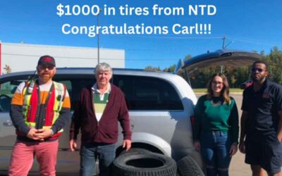 Gagnant de $1000 en pneus de NTD
