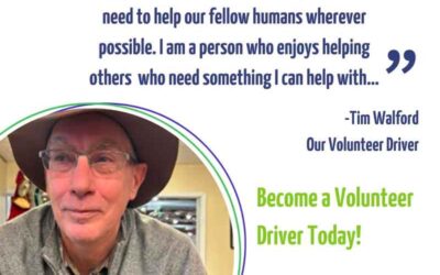 Meet Tim Walford, a dedicated volunteer driver in the Fundy Region!